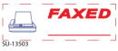 2 Color "Faxed"<BR> Title Stamp