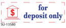 2 Color "For Deposit"<BR>Title Stamp