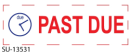 2 Color "Past Due"<BR>Title Stamp