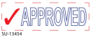 2 Color "Approved"<BR> Title Stamp