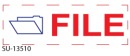 2 Color "File"<BR> Title Stamp