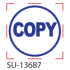 SU-13687 - Small "Copy"<BR>Title Stamp