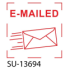 SU-13694 - Small "E-Mailed"<BR>Title Stamp