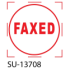 SU-13708 - Small "Faxed"<BR>Title Stamp