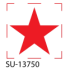 SU-13750 - Small "Star"<BR> Title Stamp
