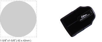 S-Q42 - S-Q42 Self-Inking Round Handy Stamp